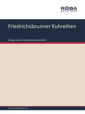 cover image of Friedrichsbrunner Kuhreihen